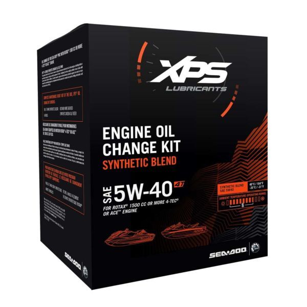 4T 5W-40 Synthetic Blend Oil Change Kit  Rotax 1500 cc or more engine